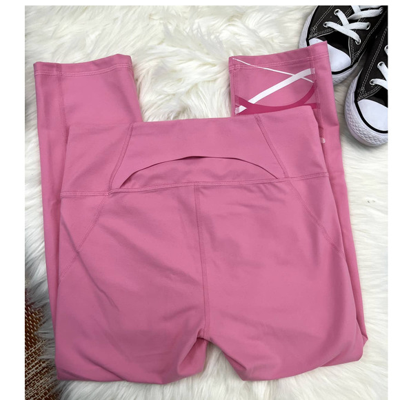 UNDER ARMOUR WOMEN'S HEATGEAR REFLECT HI-RISE CROP PINK - Picture 4 of 9